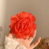 Caro Blumenstoff Rose Haarspange - Europäischer & Amerikanischer Stil Dutt-Accessoire