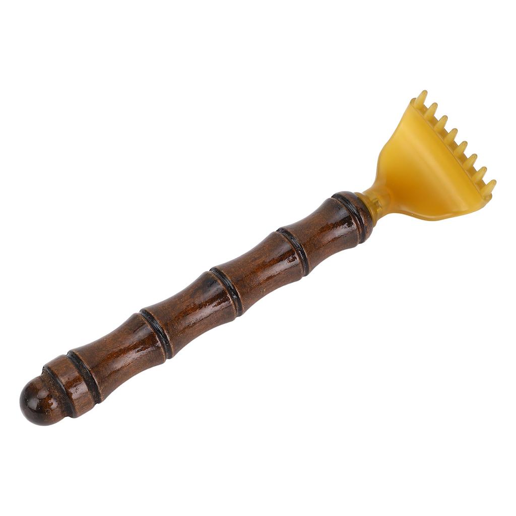 Portable Extendable Back Scratcher Ergonomic Handle Wood Telescoping Back Scratcher for Travel Work