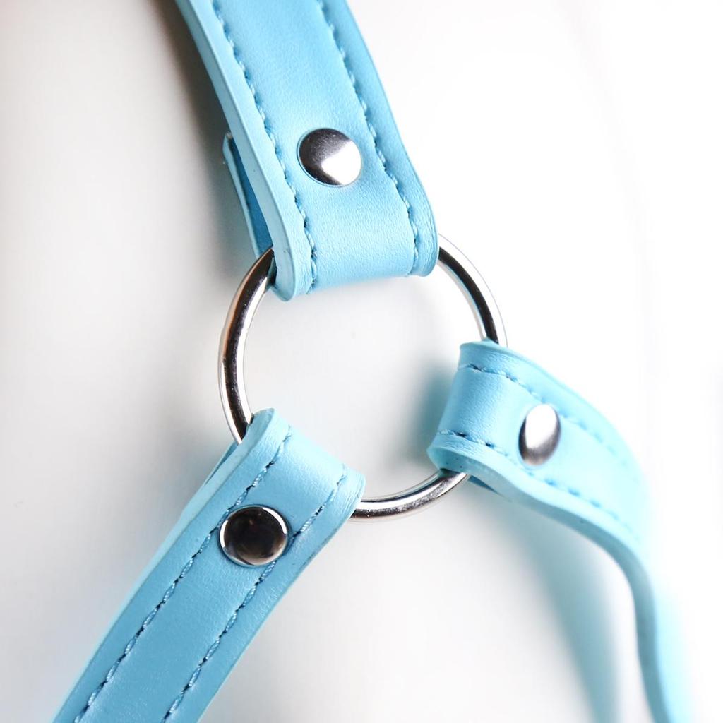 VaHppy SM-BDSM-Sexspielzeug, Gesichtsmasken, Spiele für schwule Paare, Bondage, Cosplay, Öffnung, Sabbern, Fellatio, PU-Ring, 5 cm, Produkte für Erwachsene
