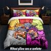 Set Biancheria da Letto Design Vegeta 1 Copripiumino + 2 Federe Morbido Traspirante Biancheria da Letto per la Casa