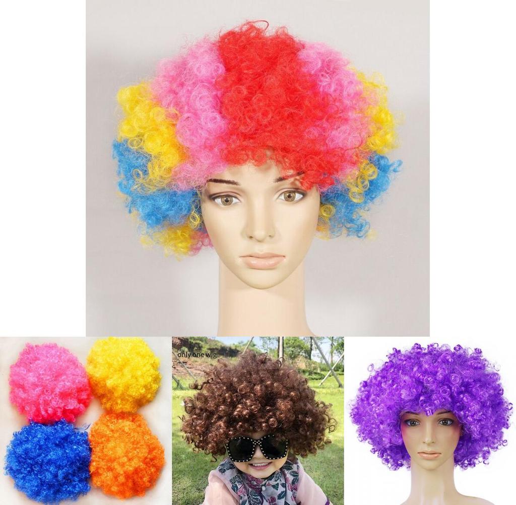 Joker Costume Wig With Colorful Explosion Hair For Kids And Adults Party Fun