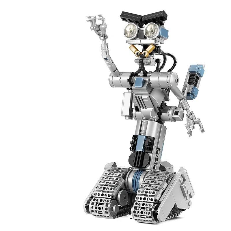 Johnny No.5 Robot Building Blocks Set 387PCS MOC Number Five Figures Toy Kit for Kids Christmas Gifts