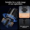 Becher Handyhalter für Auto 2 in 1 Getränkeerweiterung mit Handyhalter 360 Grad Drehung Rutschfest Auto-Getränkehalter für Fahrzeug