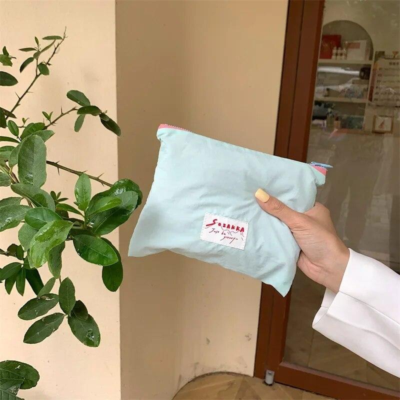 

Женские маленькие косметички контрастного цвета, портативная женская сумка для хранения помады, мини-клатч для девочек, женский кошелек, сумка