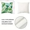 1 Pieces Tropical Leaf Patterned Decorative Throw Pillow Covers Polyester pillowcase, sofa  cushion cov Headboard Pillow