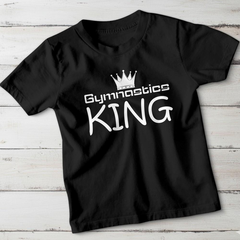 Gymnastics King Boys T-Shirt Sports Gymnastics Tee Cool