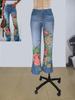 2023 Women's Plus Size Casual Faux Denim Pants - European & American Fashion