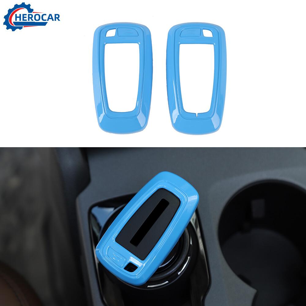 For Ford Bronco/Bronco Sport/F-150 Key Fob Cover Case Shell Protector Light Blue