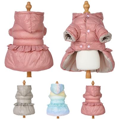 Dog Jacket Hooded Winter Clothes For Small Dogs Cats Vest Cute Soft Puppy Coat Pug French Bulldog Yorkshire Costume Pet Outfits