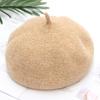 Female autumn and winter woolen bud hat literary small fresh three-dimensional painter hat warm knitted beret