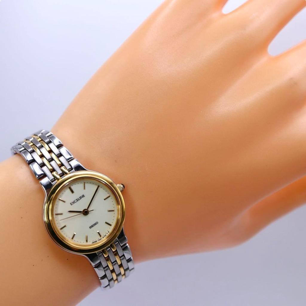 [USED] SEIKO Exceline Silver Round Women's Watch 1183