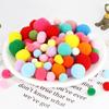 Colorful High Elastic Plush Pom Poms & Chenille Stems for DIY Crafts & Kindergarten Projects