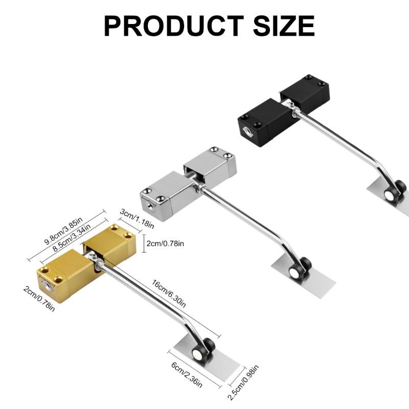 Self Closing Door Mechanism Heavy Duty Spring Loaded Door Closers Adjustable Tension Door Closers for Indoor/Outdoor Use