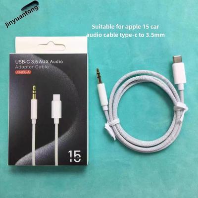 Adaptador de cabo de áudio para carro LeTV Apple 15 Macaron Type-C para 3,5 mm AUX