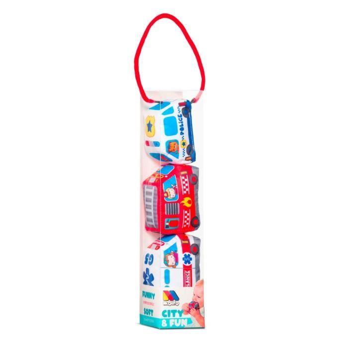 Voitures En Tissu Cars&Fun De Molto - Jouet - Multicolor - Bleu - Tissu