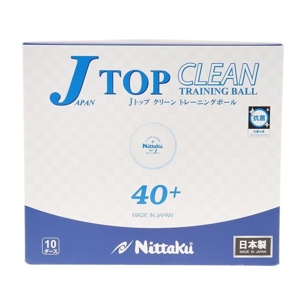 Nittaku J Top Clean Table Tennis Balls Antiviral Antibacterial 10 Dozen (120 Balls) Practice Balls NB-1744