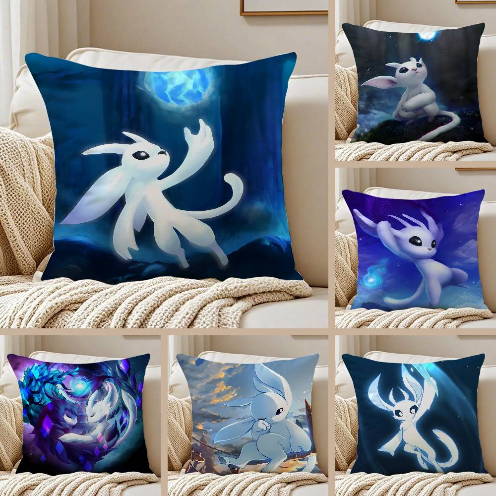 Spiel O-Ori Und Der B-Blinde Wald Kissenbezug Milbenschutz Kissenbezug Verdeckter Reißverschluss Seidig Plüsch Sofa