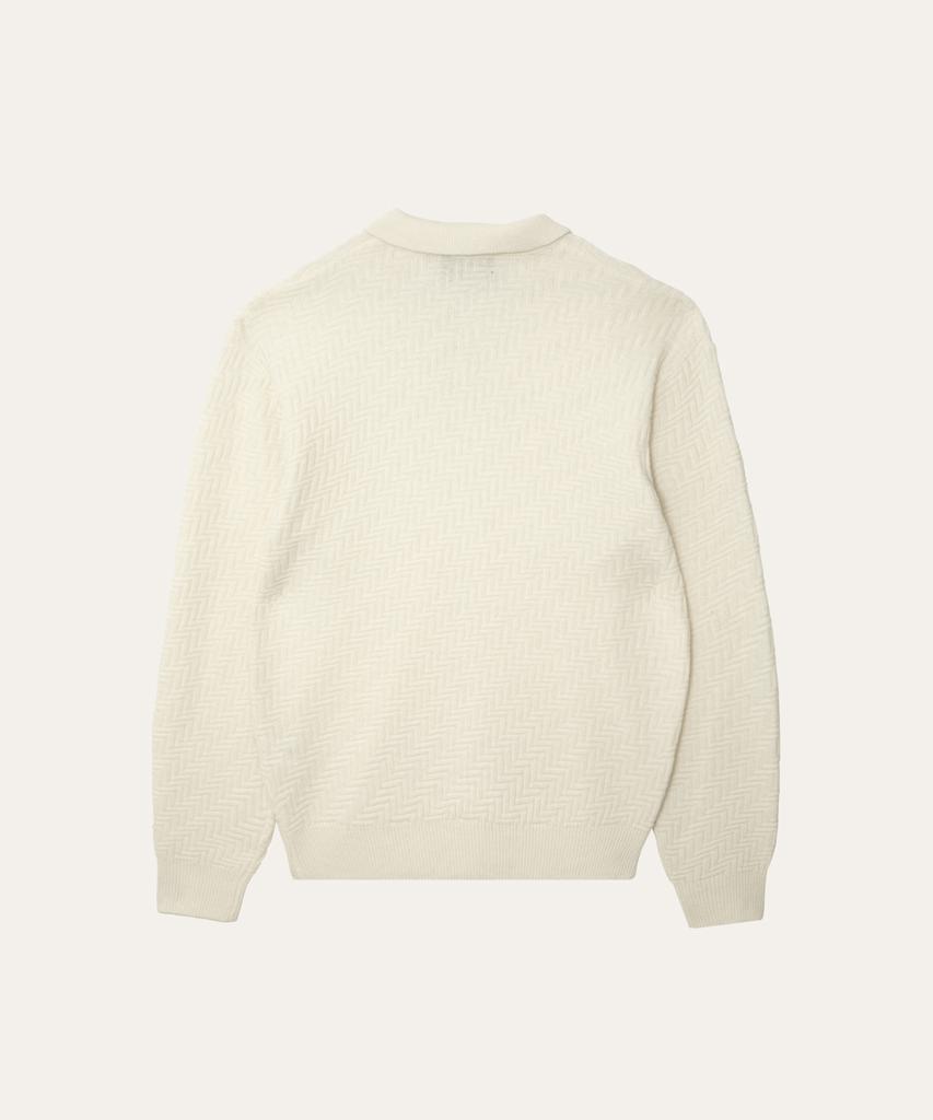 Bibeleude Herringbone Polo Ivory
