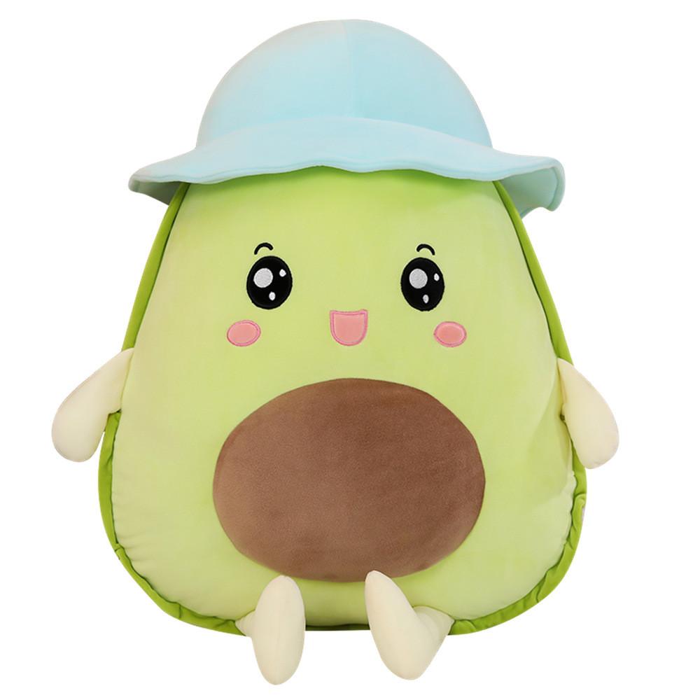 Avocado Wear Hat Plush Toy Cartoon Stuffed Doll Bedroom Decoration Kids Gift