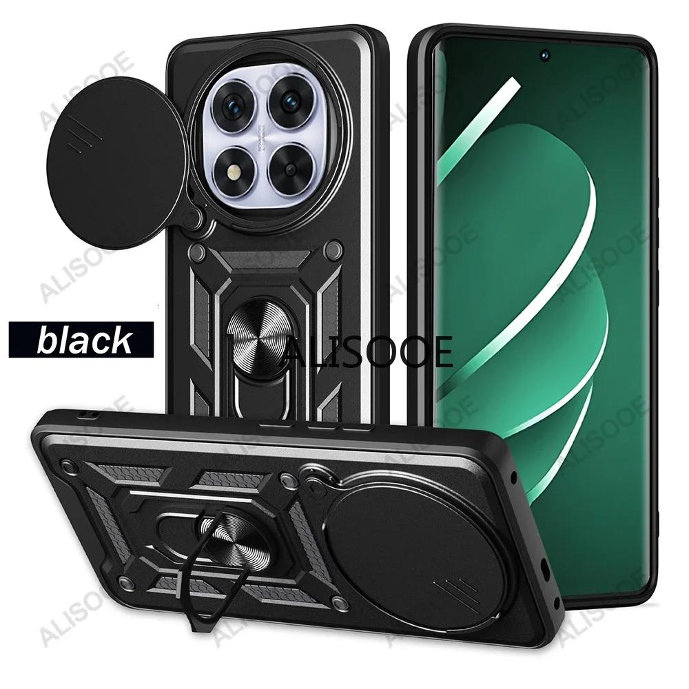 

Funda для Redmi Note 14 Pro Plus 5G (Глобальный) Чехол POCO X7 Pro с кольцом-подставкой для камеры и чехлом для Xiaomi Redmi Note 14 5G Capa Redmi Note14Pro Plus чёрный