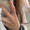Mode Niedliche Mini-Brillenform Offener Verstellbarer Ring Für Damen Lustige Persönlichkeit Süßer Cooler Brillen-Schwanzring Party Schmuck Geschenk
