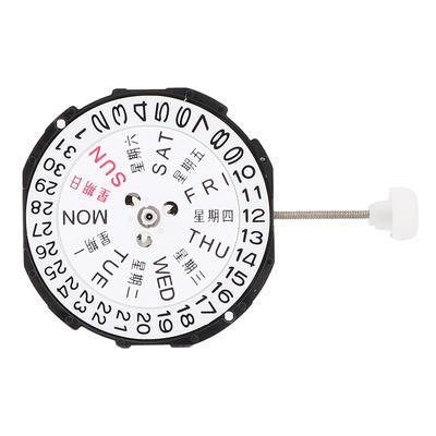 SL28 Tre Visare Kvartsverk Datumklocka Armbandsur Reparationstillbehör (Dubbelkalender)