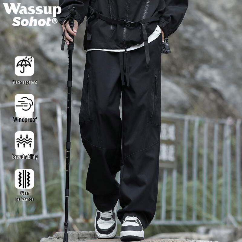 Wassup Sohot Men s Outdoor Windproof Casual Cargo Pants M