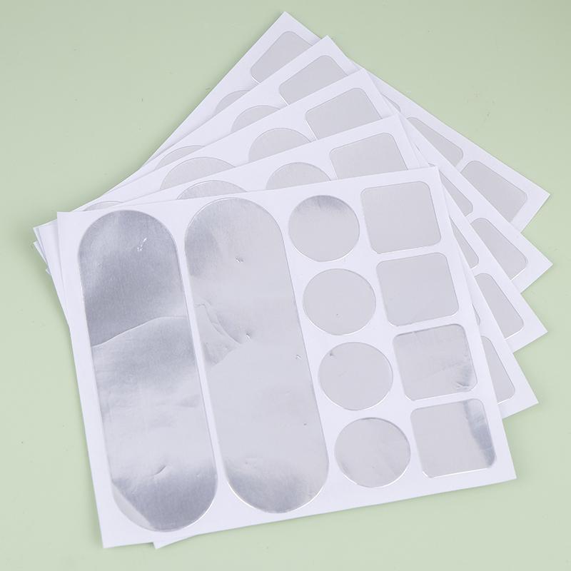 5Pcs Stainless Steel Pot Sticker Self-Adhesive Repair Tape Pot Patches Waterproof High Temperature Resistance Aluminum Foil Tape