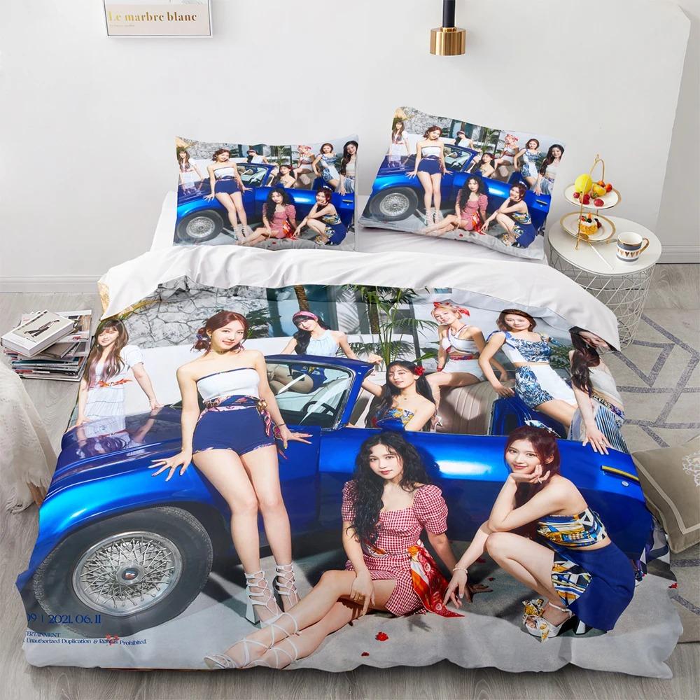 Korean actress Bedding Set Single Twin Full Queen King Size beautiful Bed Set Aldult Kid Bedroom Duvetcover Sets 3D Print 032