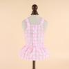 Suspender Large Checked Skirt Pet Cat Dog Spring Summer Thin French Dou Corgi Teddy Pomeranian Bear Clothing Spring