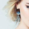 Beautiful Blue Jellyfish Earrings Featuring Portable Designs Great for Adding Nature Styles To Any Stylish Outfits