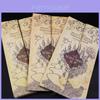 Harry Potter Mapa Marauders Vintage sběratelský plakát Magická replika pro fanoušky bytové dekorace