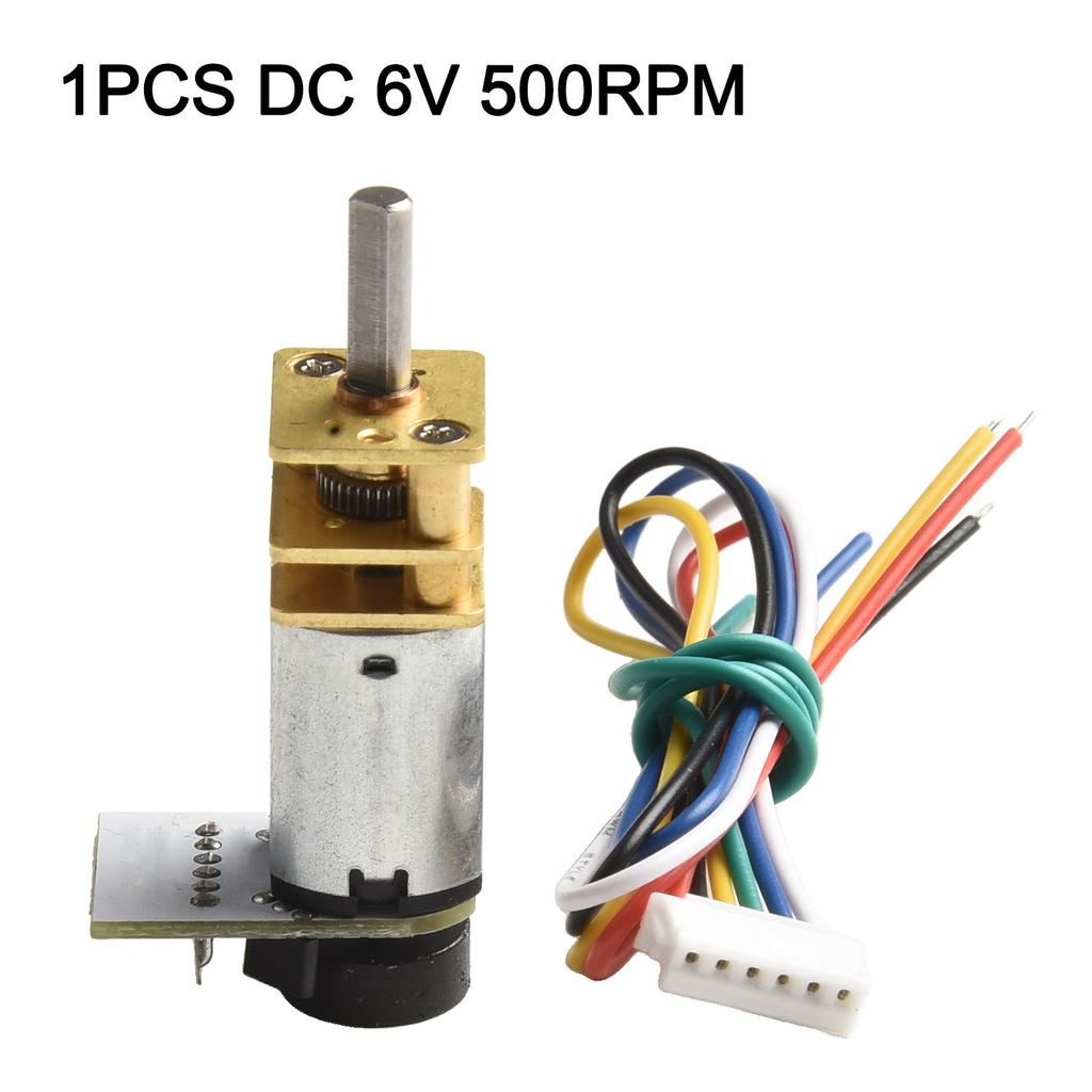 For N20 Encoder Metal Gear Motor 6V Suitable for RC Cars and Airplanes