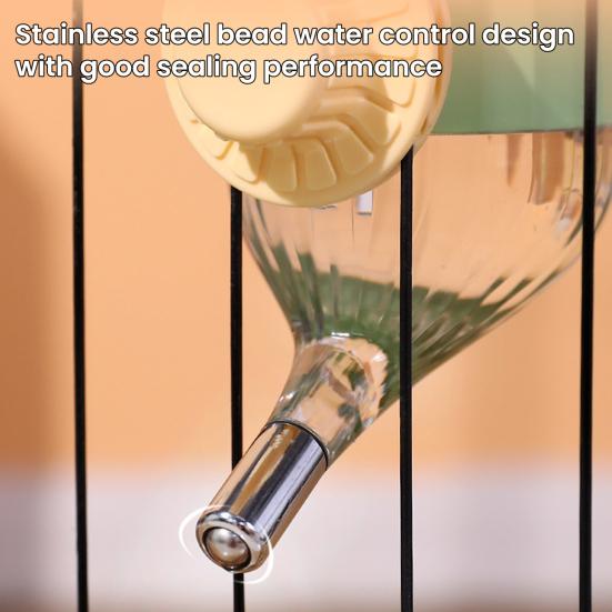 No-drip Pet Water Dispenser 500ml 700ml Dog Water Bottle Leak-Proof Cage Hanging Water Feeder for Small Medium Pets Cats Dogs