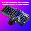 Wireless Keyboard Mouse Set Charged Lighting Black Built In Lithium Battery 3000mAh