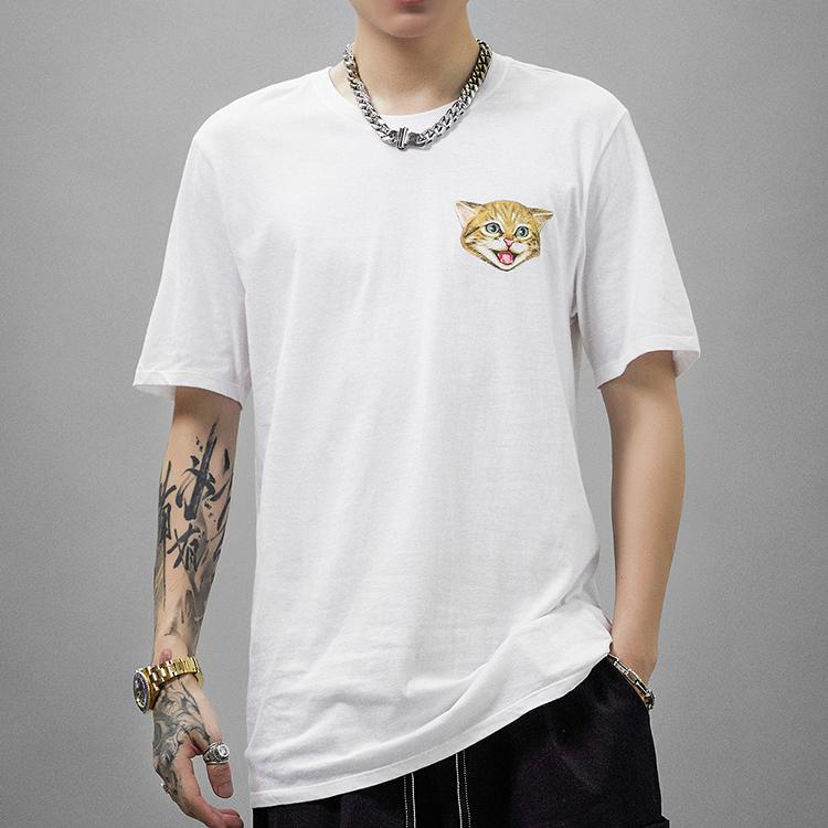 Nike SB Cat Scratch Breathable Sports Casual Short Sleeve T-Shirt Men Tops White 816369-100