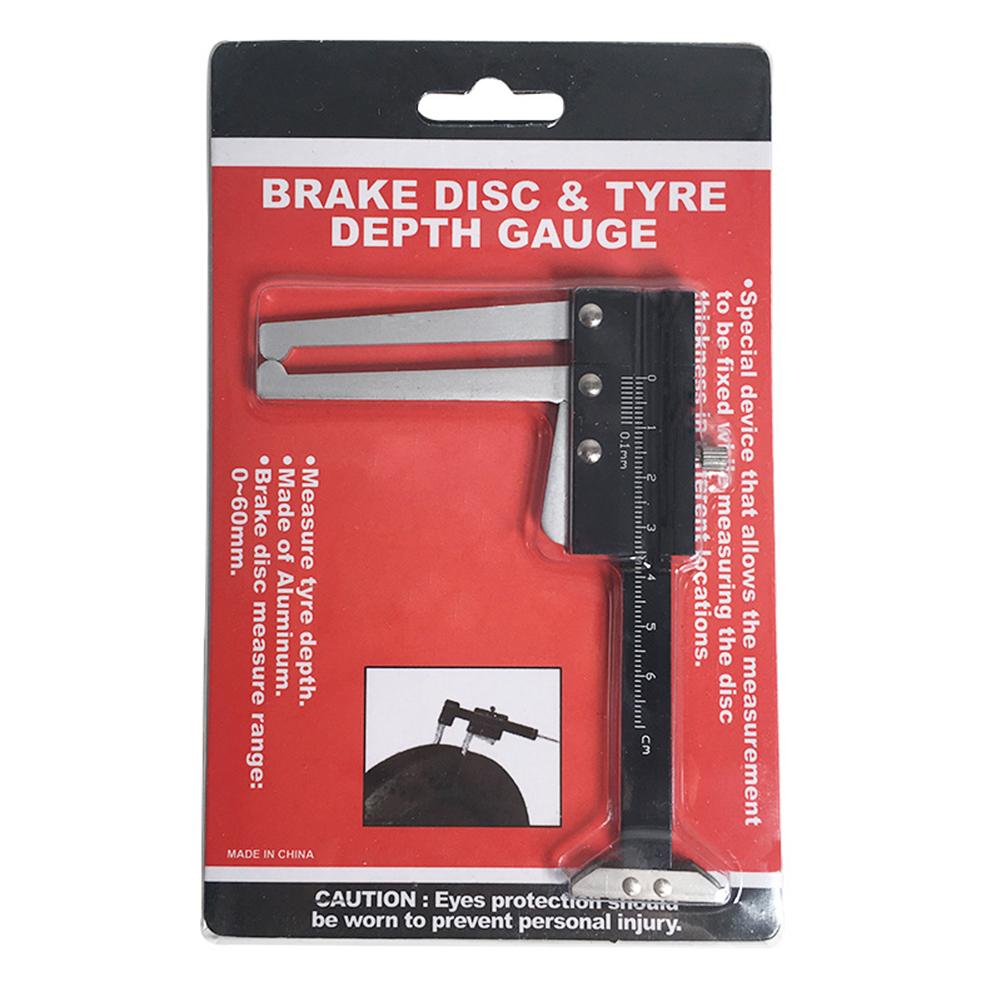 Accurate Brake Disc Thickness Gauge Vernier Caliper Car Tyre Plate Brake Disk Thickness Wear Depth Gauge Instrument