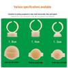 Silicone Tattoo Pigment & Glue Ring Holder for Eyelash Extension - 100 pcs Pack