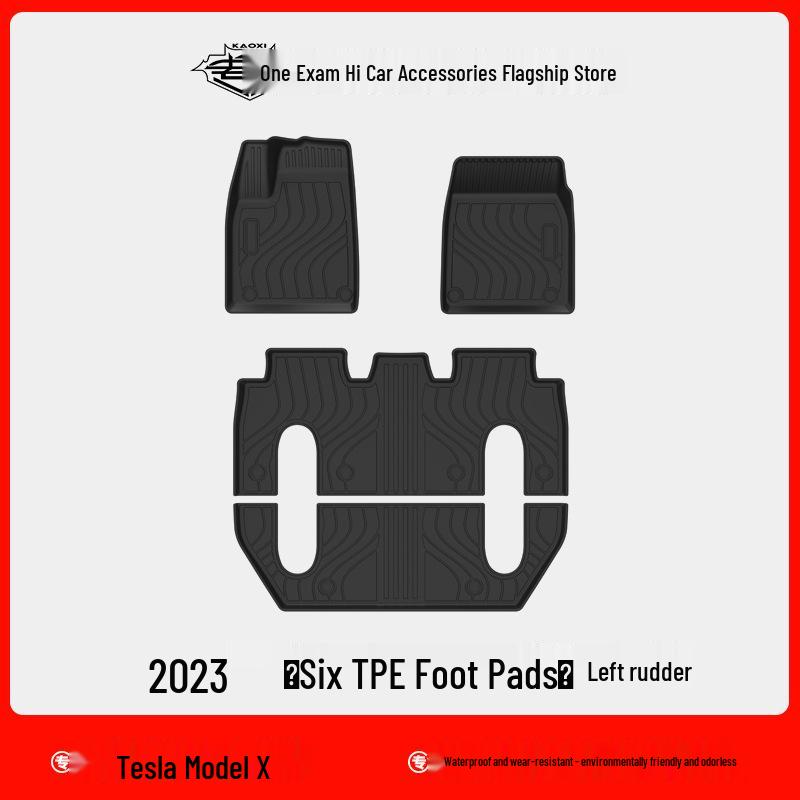 Waterproof TPE Floor & Trunk Mats for 2022 Tesla Model X (LHD & RHD)