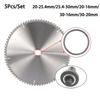 5 Pezzi Anelli Riduttori per Lama Sega 16/20/22/25.4/30/32MM Anello di Conversione Guarnizione Foro Disco da Taglio Anello Adattatore Foro Interno