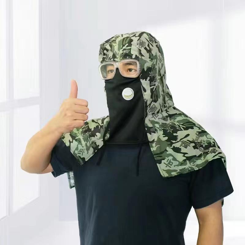 Unisex Denim Dustproof Work Hood - Durable Protection for Construction and Labor Tasks