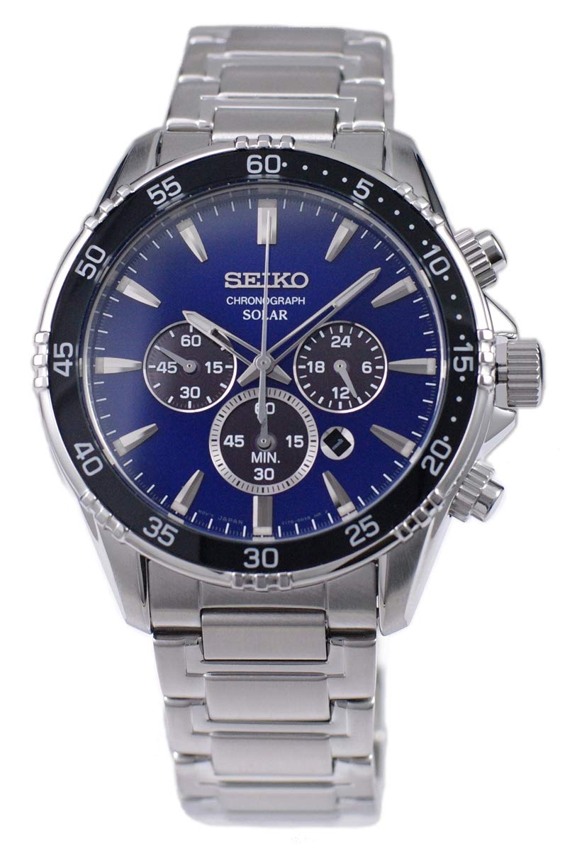 

Годинник SEIKO Solar Chronograph Overseas Model Navy SSC445P1 [Seiko] для чоловіків [зворотний імпорт]