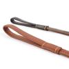 Genuine Leather Dog Leash Head Layer Cowhide Zinc Alloy Spring Cushioned Dog Leash Hand-knotted Dog Leash