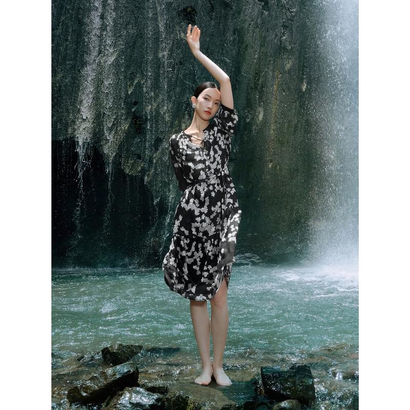 

Jiu Zi Anna Kou Floral Chiffon Strap Maxi Dress M