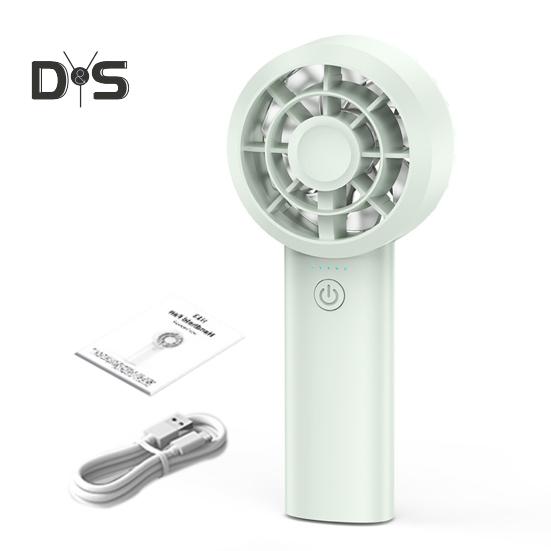 

Ручной турбовентилятор с мощным двигателем, 5 скоростей, перезаряжаемый мини-персональный небольшой карманный вентилятор охлаждения на батарейках A зелёный