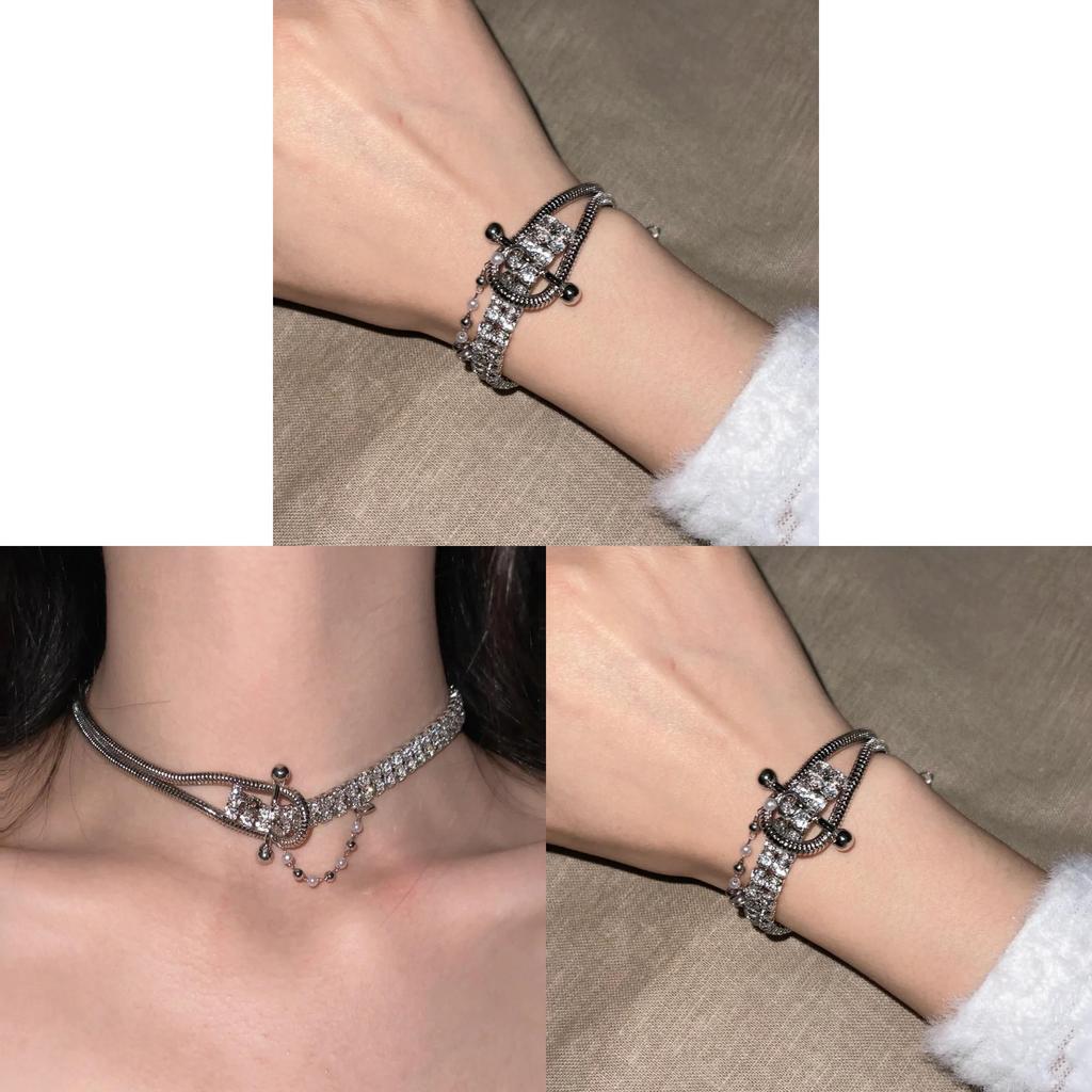 Luxurious Womens Copper Hand Chain With Asymmetric Design And Rhinestones For Summer
