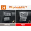For Honda CRV 2017 2018    2022 ABS Carbon Headlight Switch Decorative Stickers Car Decoration Stickers Accessories