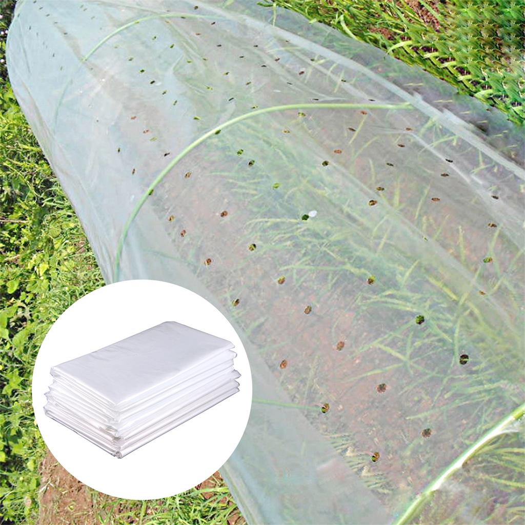 Transparent Perforated Film Garden Plant Flower Seed Protection Cover Breathable Greenhouse Weed Control Pre-Punched Hole Film
