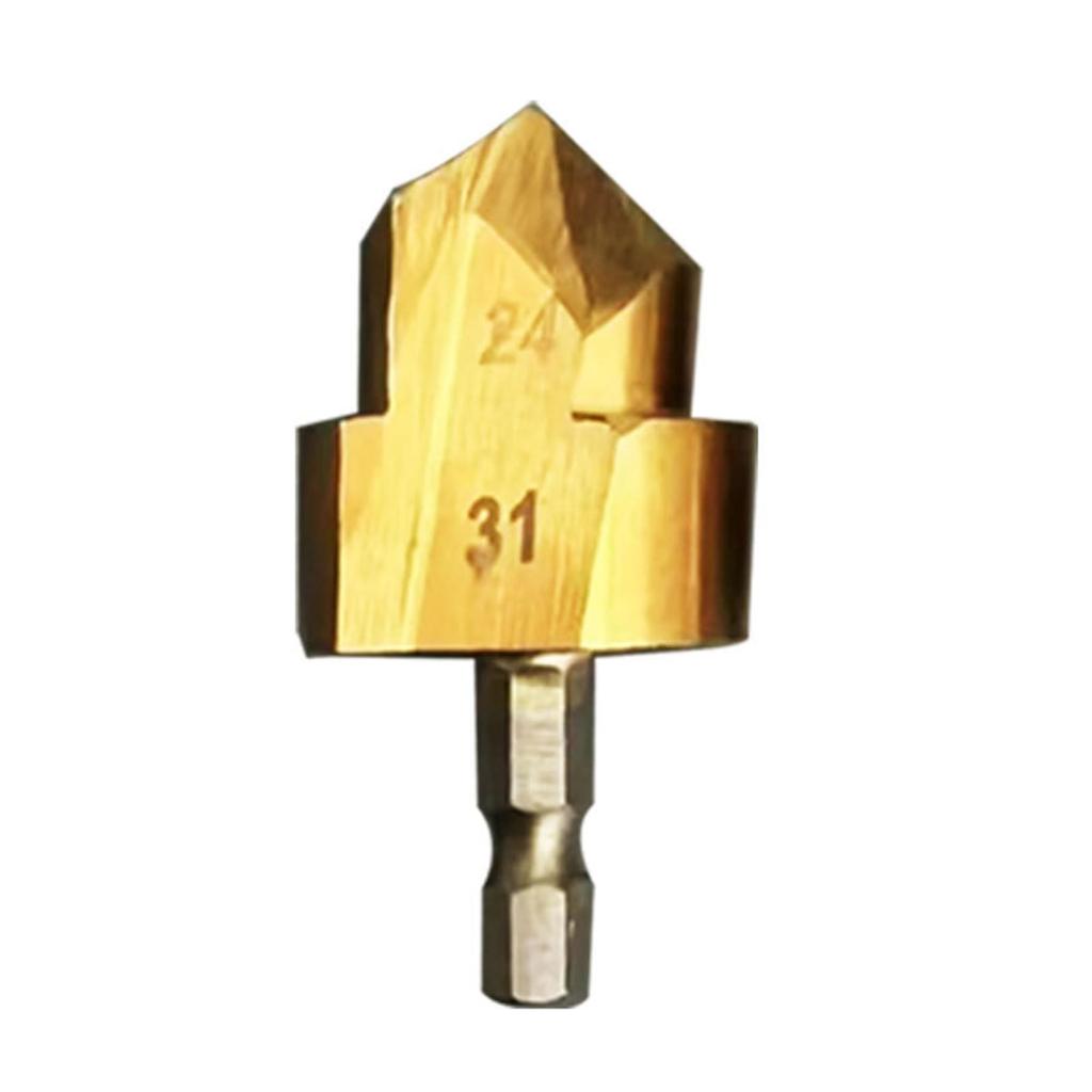 Reaming Drill Bits,Upgrade Powerful PVC Pipe Reamer Kit, Conduit Reamer Drill Bit Chamfer Tool, Deburring Inside and Outside