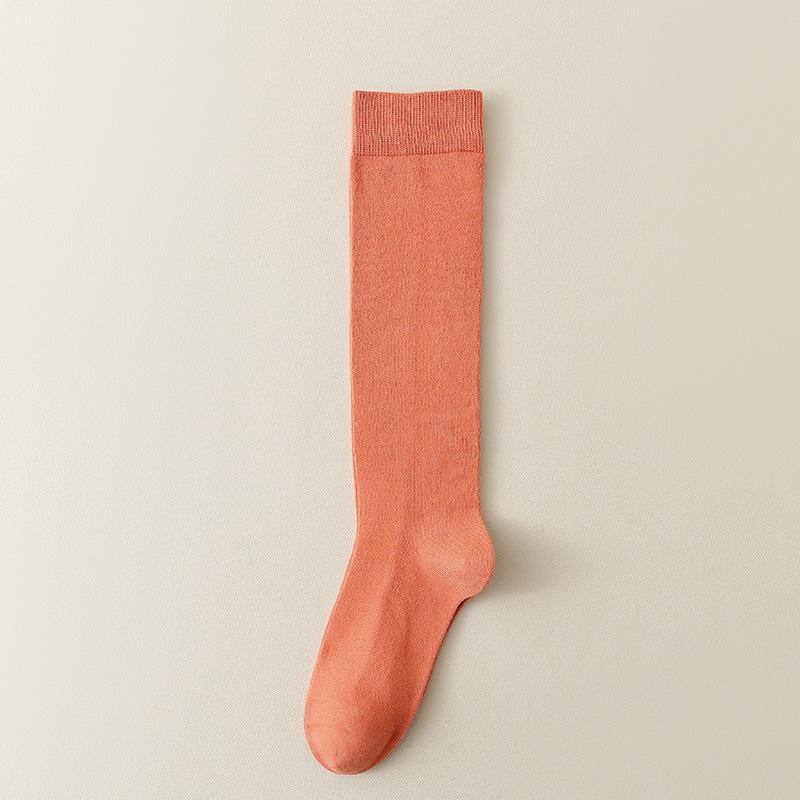 Female Spring and Autumn Cotton Pressure Thin Long Leg Socks